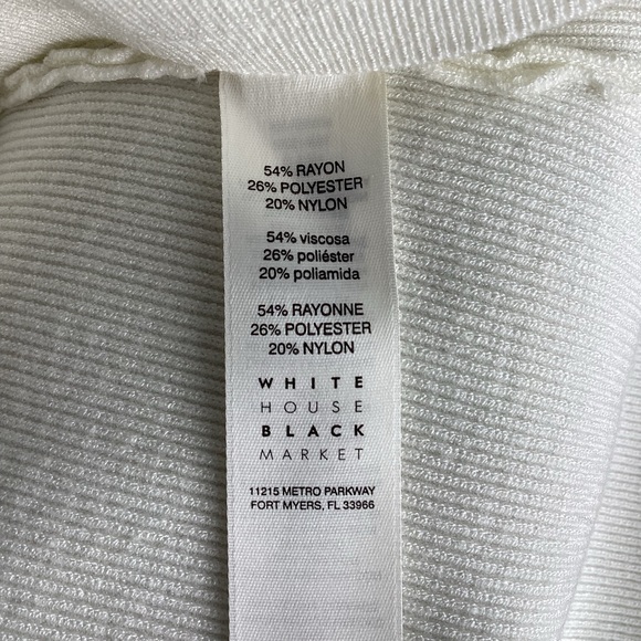 White House Black Market Winter White Square Neck Sweater - NWT - Medium - Picture 8 of 9